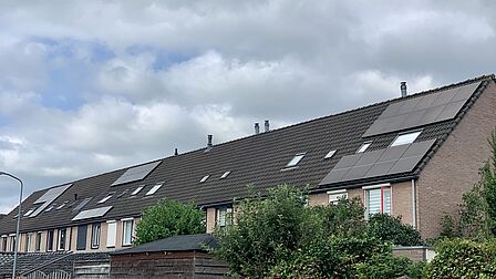 daken met zonnepanelen